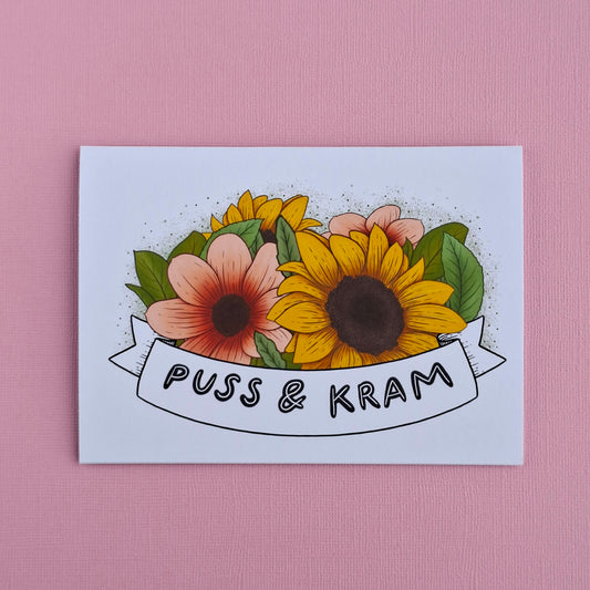 Puss & kram gratulationskort