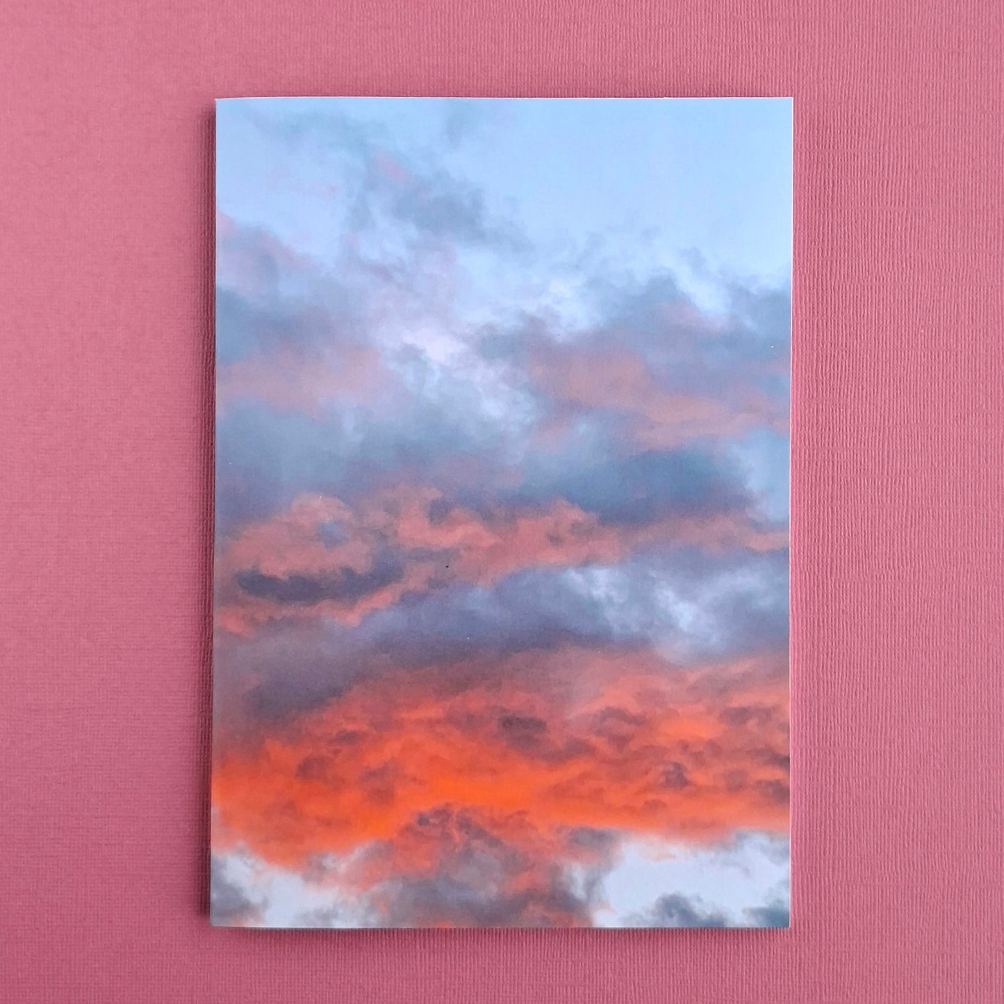 Rosa himmel anteckningsbok